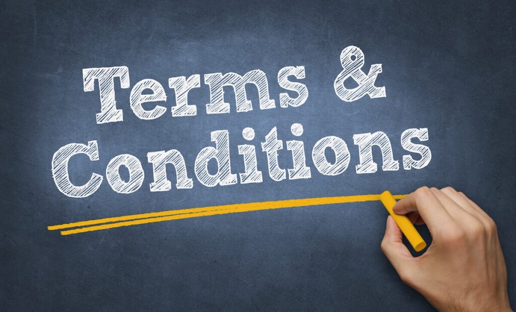 Terms and conditions of Samson shelves Ltd